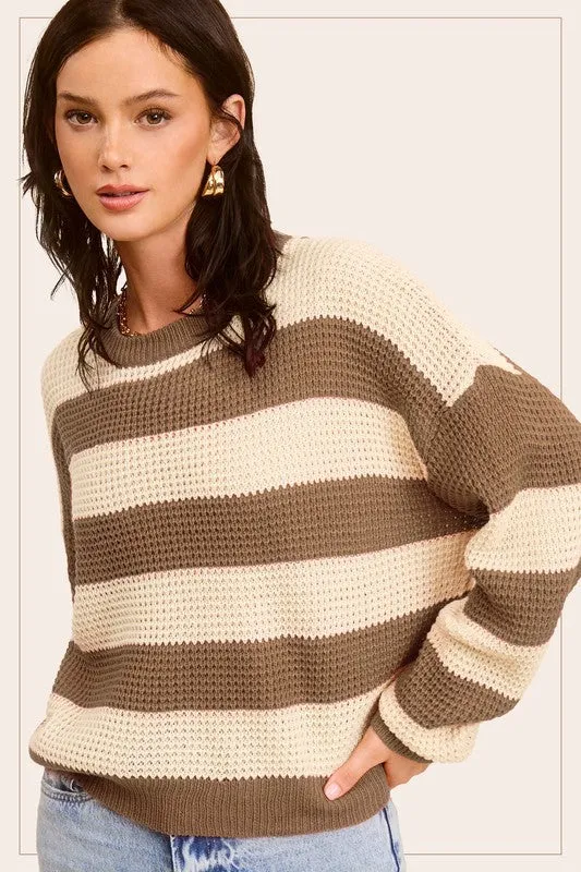 Take My Hand Striped Sweater