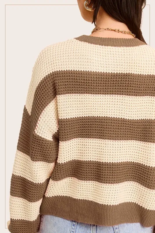 Take My Hand Striped Sweater