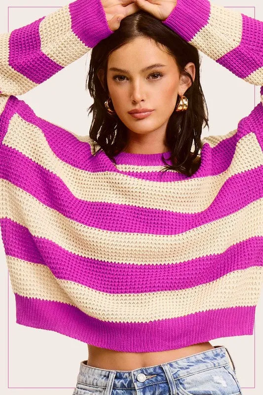 Take My Hand Striped Sweater