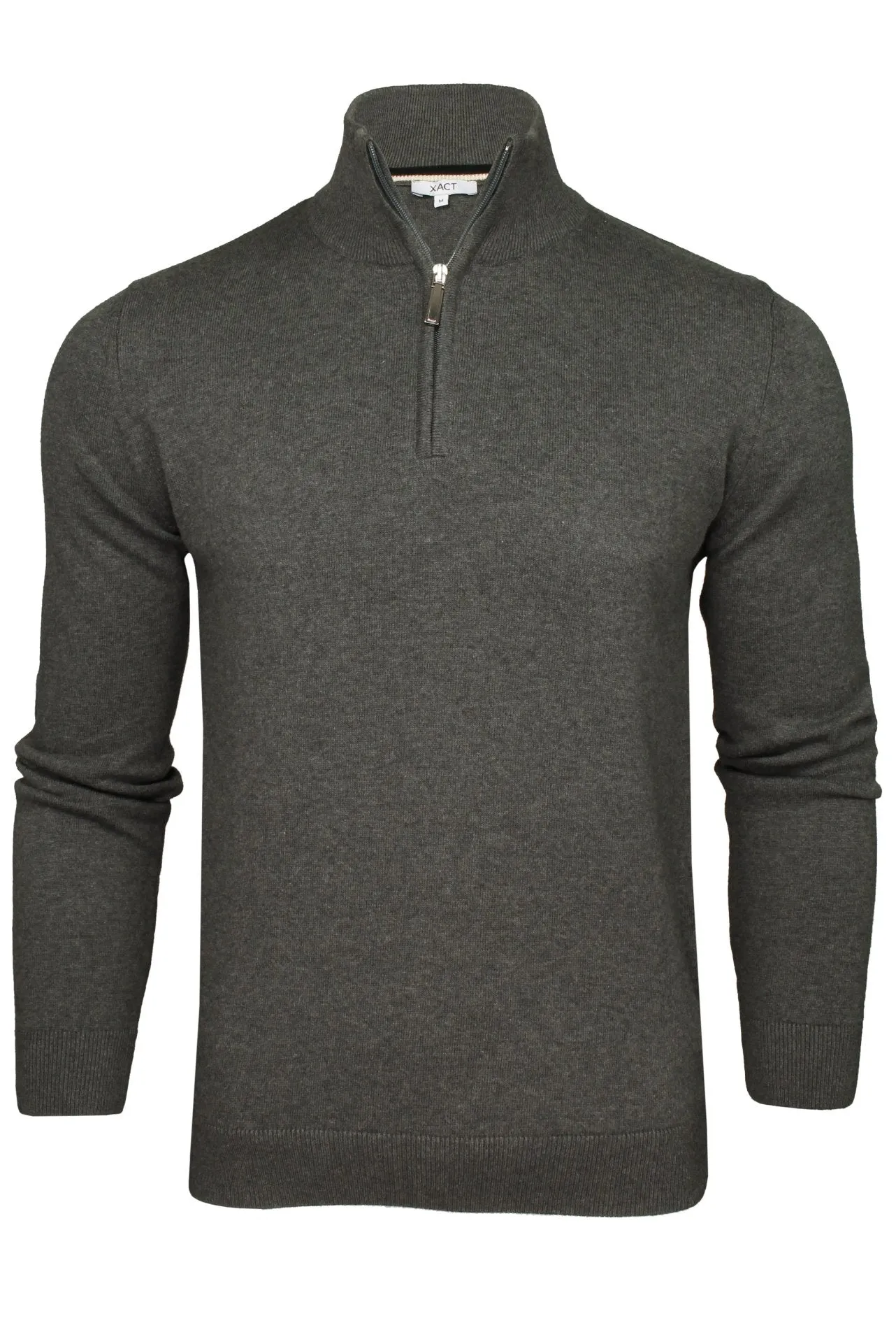 Xact Mens 1/4 Zip Cotton Jumper